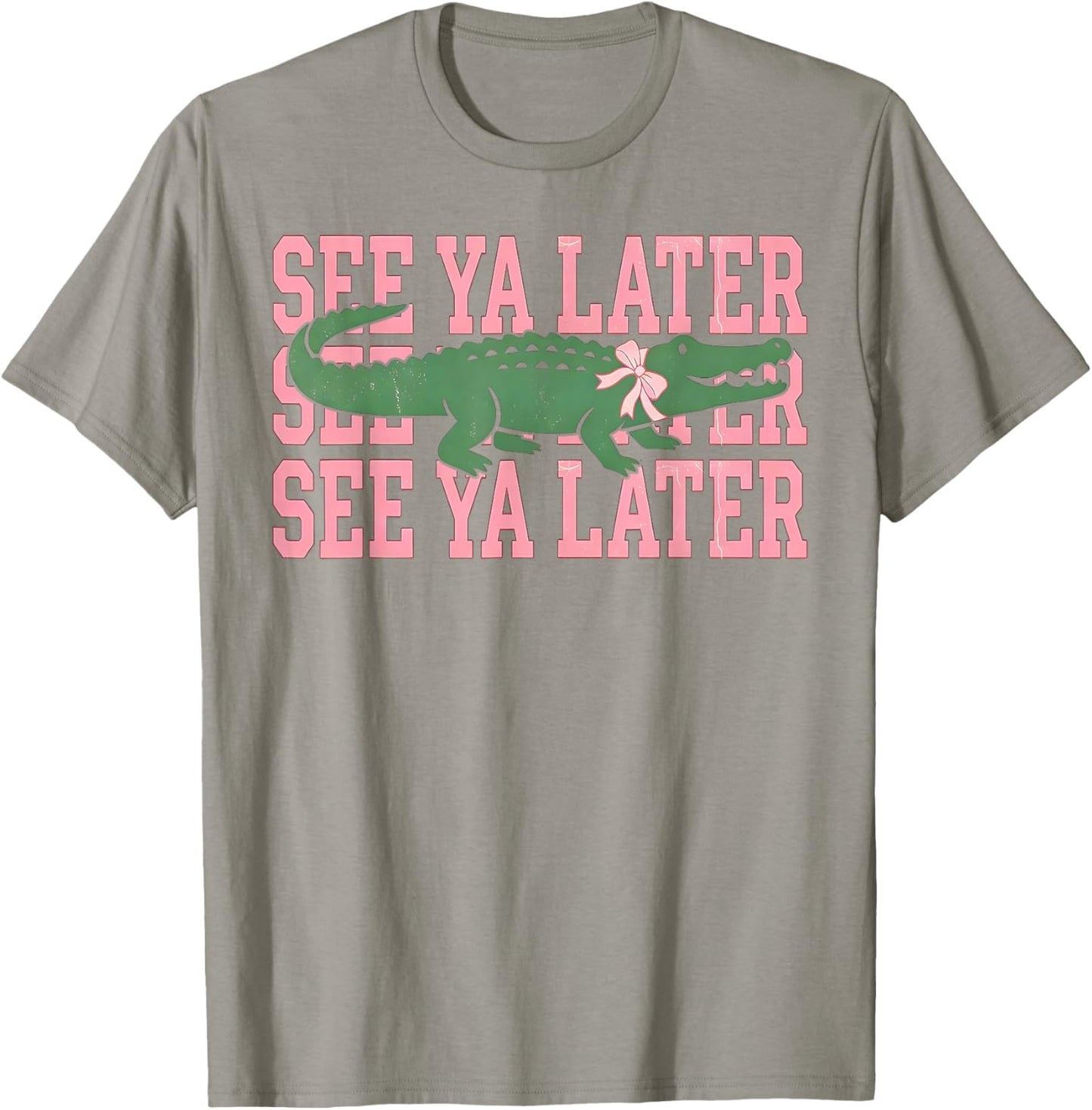 See You Later Teacher Summer Alligator Last Day of School T-Shirt - T-Shirt | Sand