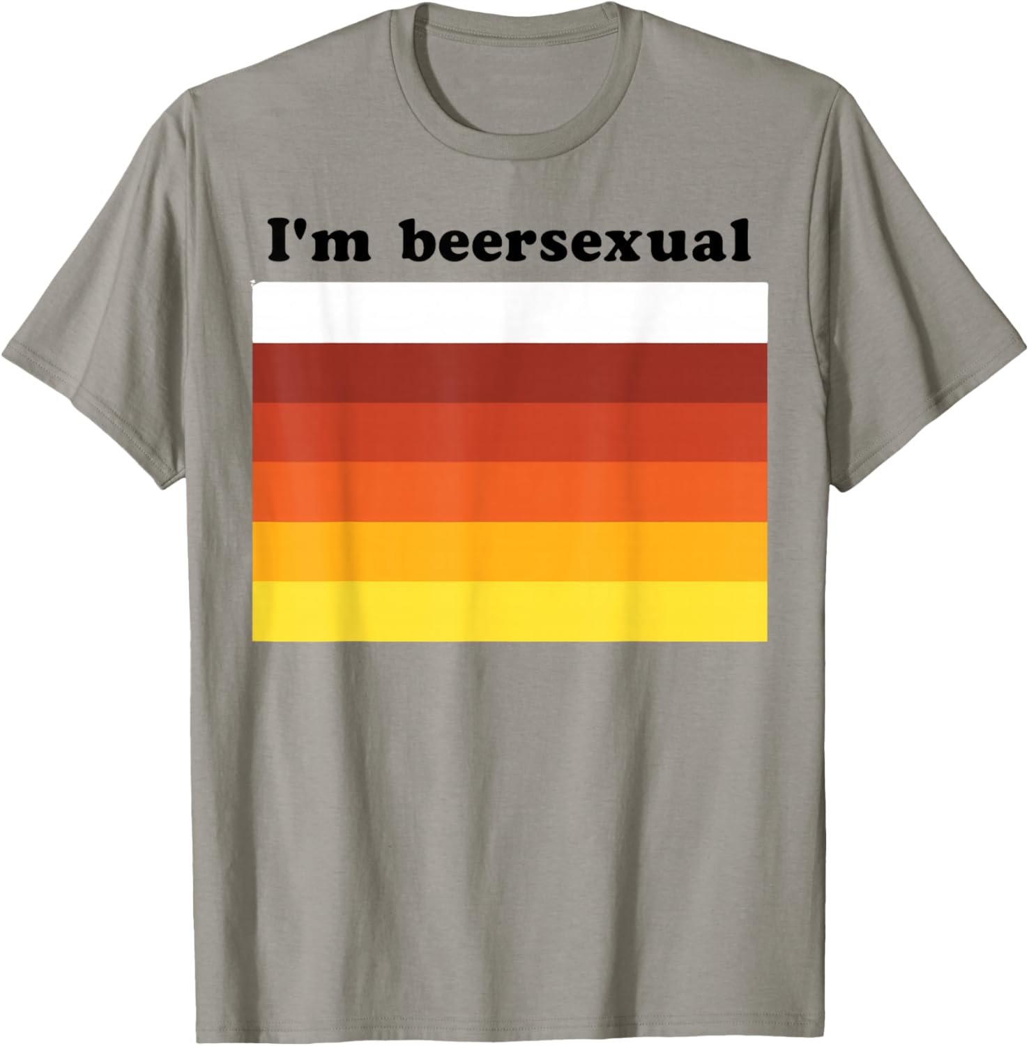 I'm Beersexual Beer Drinking LGBTQ Pride T-Shirt - T-Shirt | Sand
