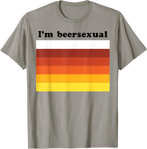 I'm Beersexual Beer Drinking LGBTQ Pride T-Shirt - T-Shirt | Sand