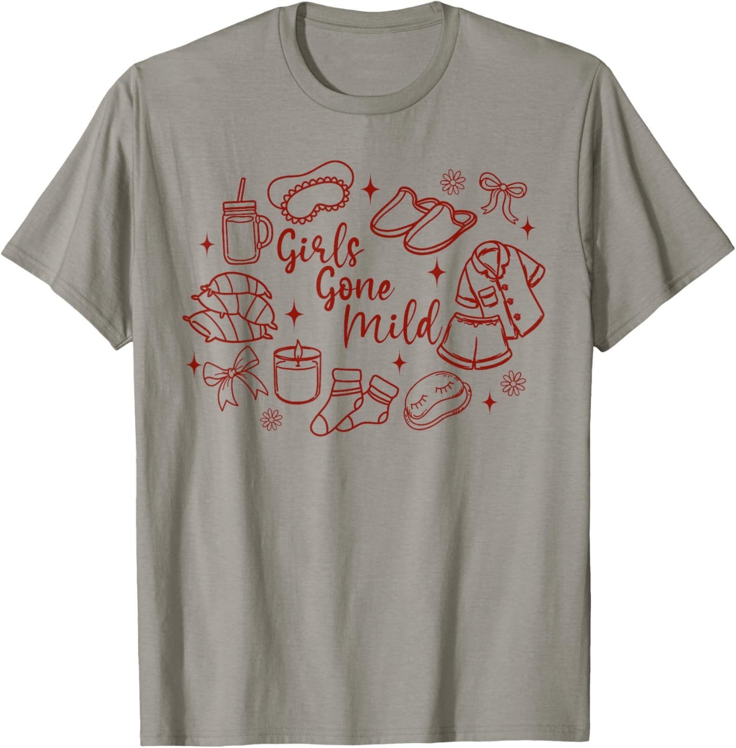 Slumber Party Girls Weekend Bachelorette Girls Gone A Mild T-Shirt - T-Shirt | Sand