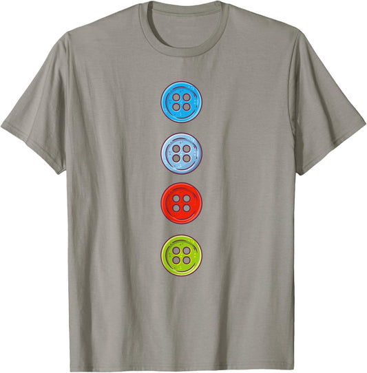 Four Groovy Buttons Blue Cat Funny Halloween Costume Kids T-Shirt - T-Shirt | Sand