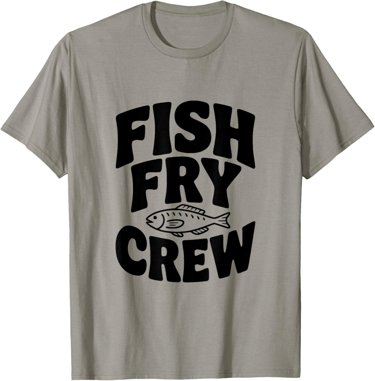 Fish Fry Crew Fishing Lovers Fun Team T-Shirt - T-Shirt | Sand