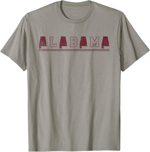 Alabama Retro Vintage T-Shirt - T-Shirt | Sand