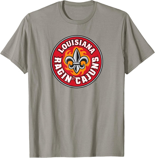 University of Louisiana Lafayette Ragin' Cajuns Athletic T-Shirt - T-Shirt | Sand