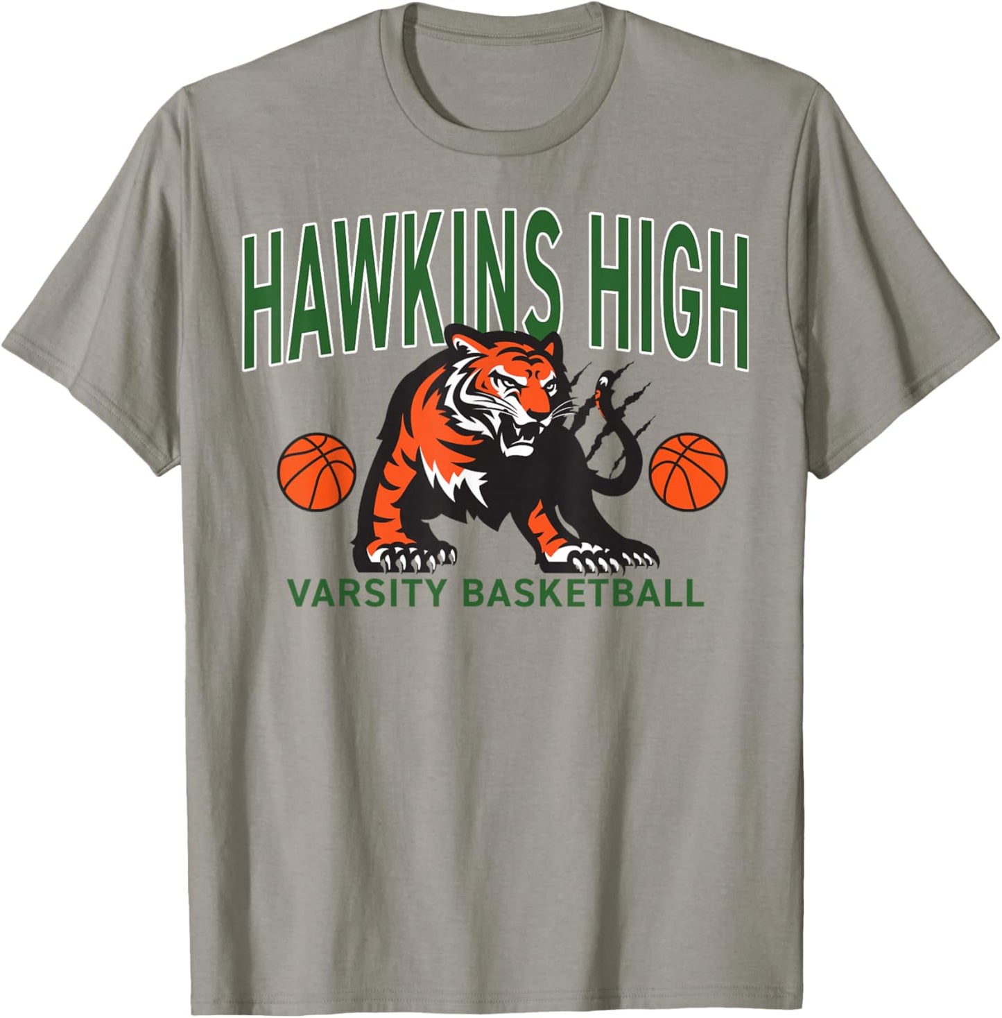 Stranger Things Season 5 Hawkins High Varsity Basketball T-Shirt - T-Shirt | Sand