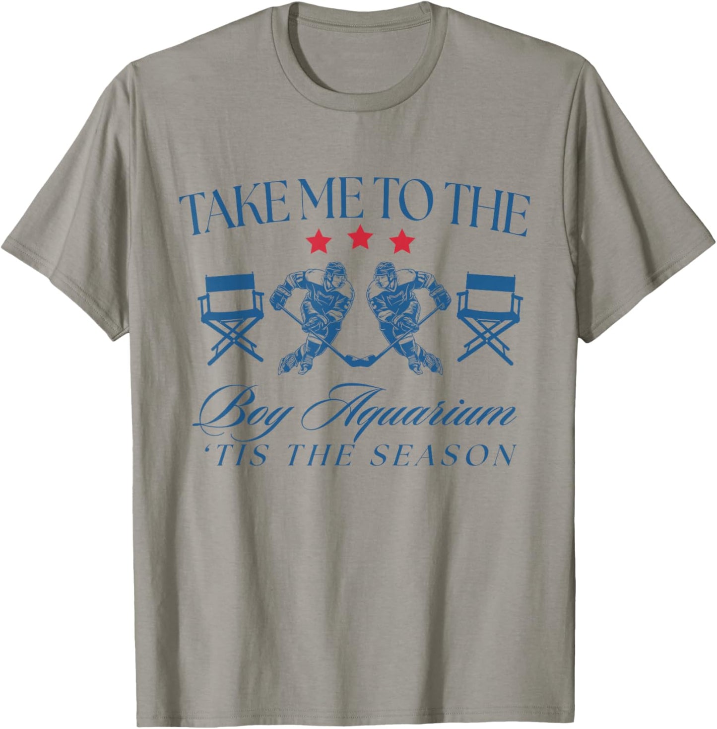 Take Me to The Boy Aquarium Funny Hockey Lover T-Shirt - T-Shirt | Sand