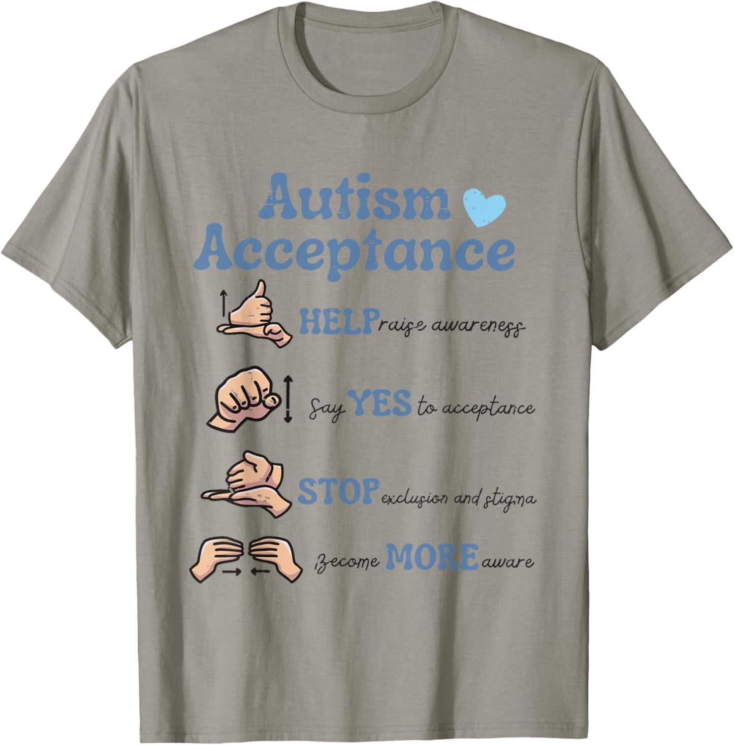 Cute SPED Teacher Autism Acceptance Awareness Neurodiversity T-Shirt - T-Shirt | Sand