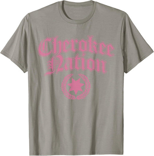 Pink Cherokee Nation Women Native American T-Shirt - T-Shirt | Sand