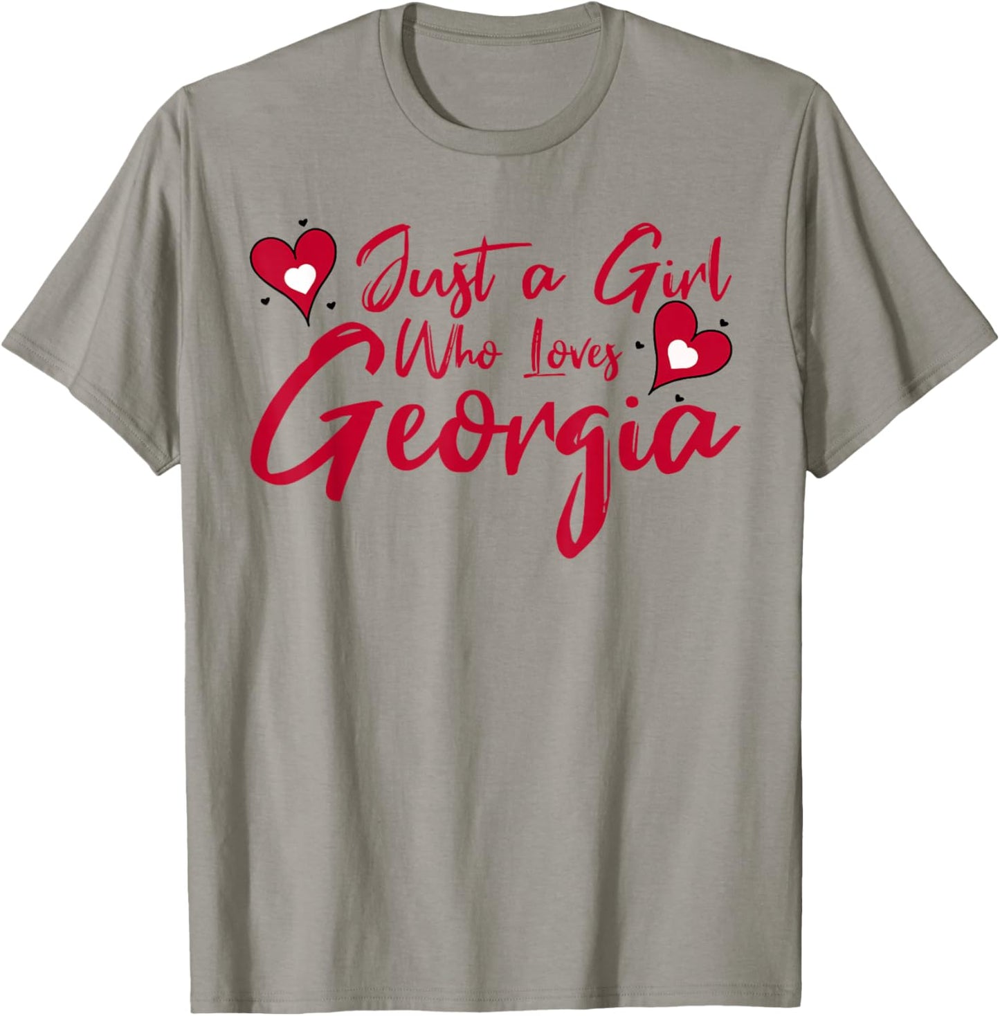 Just a Girl who Loves Georgia Cute Women, Girls, Tween T-Shirt - T-Shirt | Sand