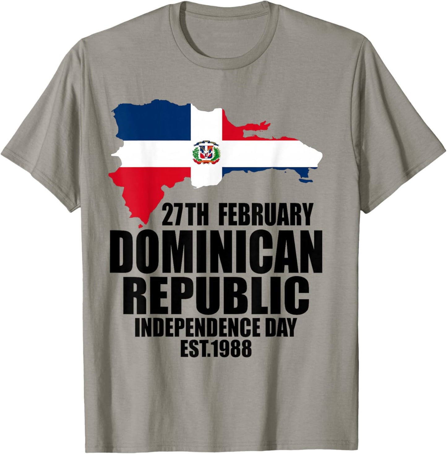 Dominican Republic 182nd Independence Day Dominican Pride T-Shirt - T-Shirt | Sand