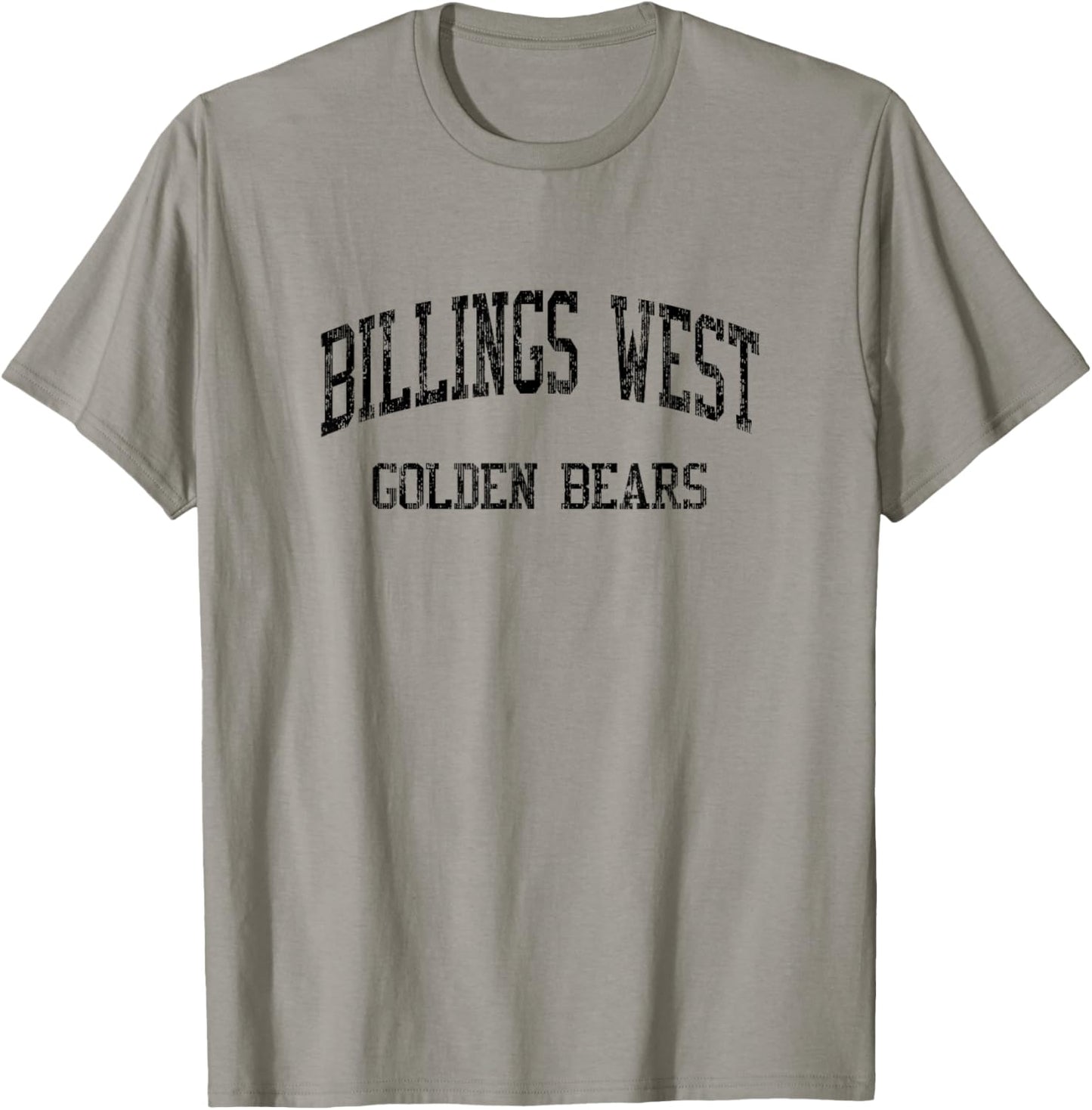 Billings West High School HS Billings MT Vintage Sports T-Shirt - T-Shirt | Sand