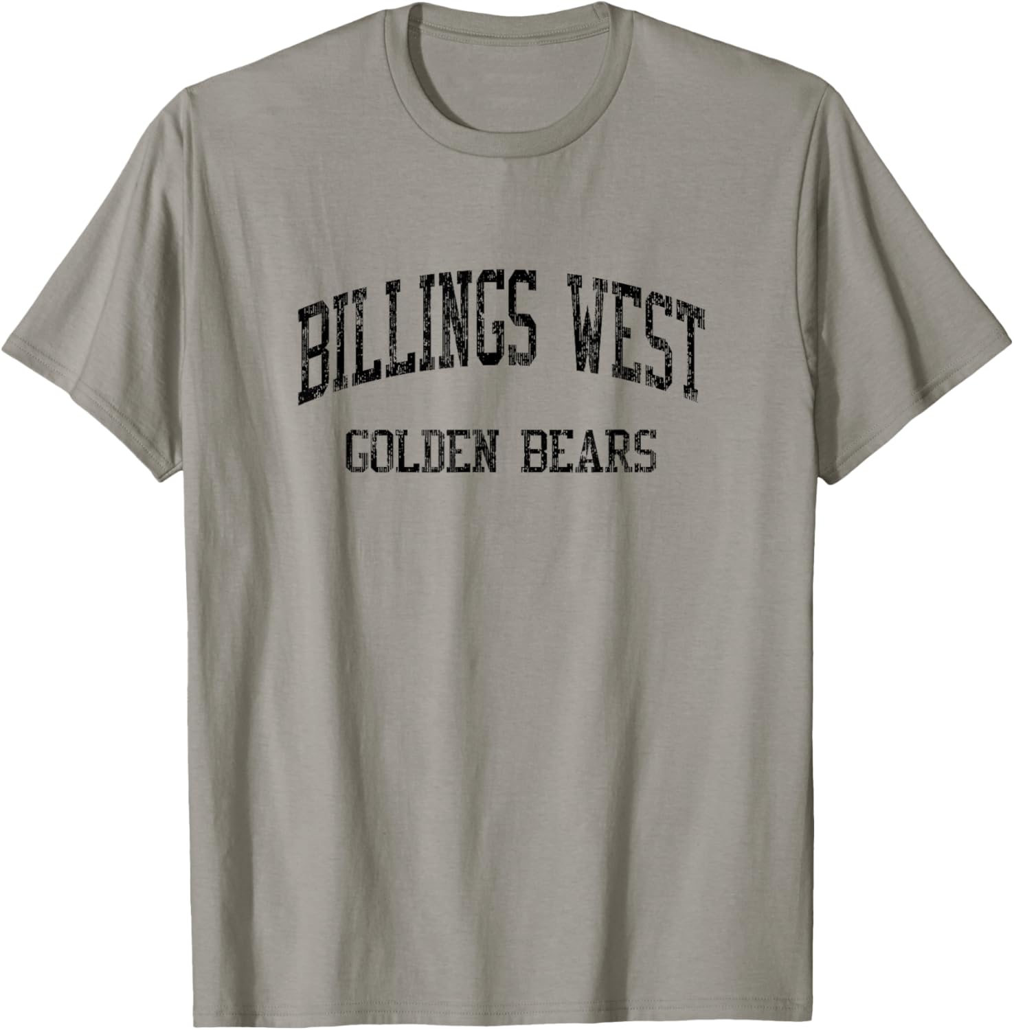 Billings West High School HS Billings MT Vintage Sports T-Shirt - T-Shirt | Sand