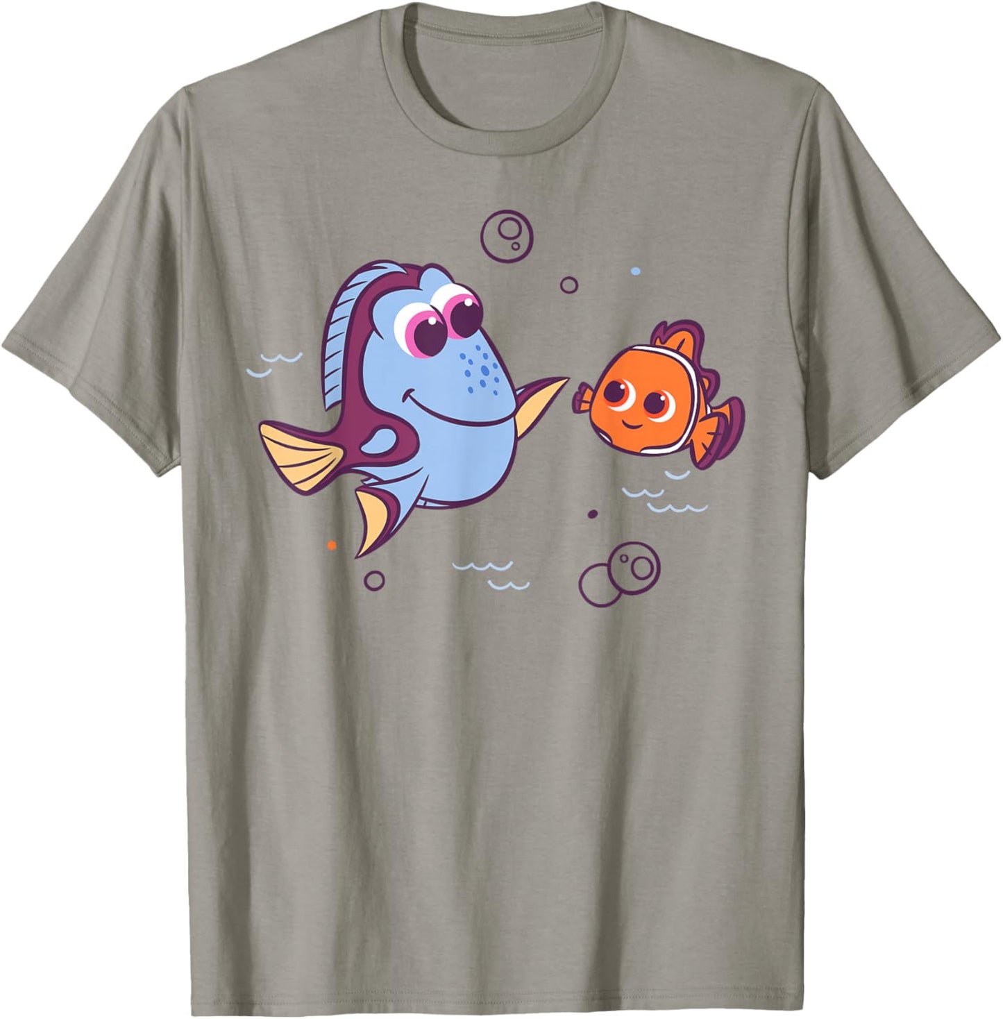 Disney Pixar Finding Nemo Dory and Nemo High Five Cartoon T-Shirt - T-Shirt | Sand