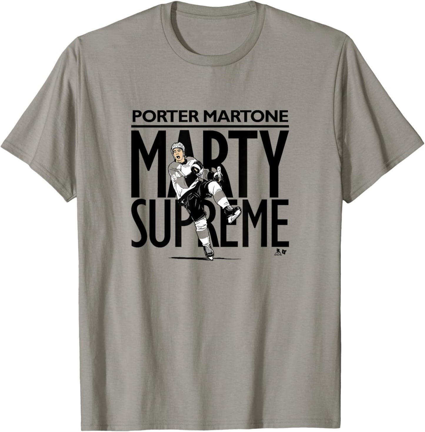 Porter Martone - Marty Supreme - Philadelphia Hockey T-Shirt - T-Shirt | Sand