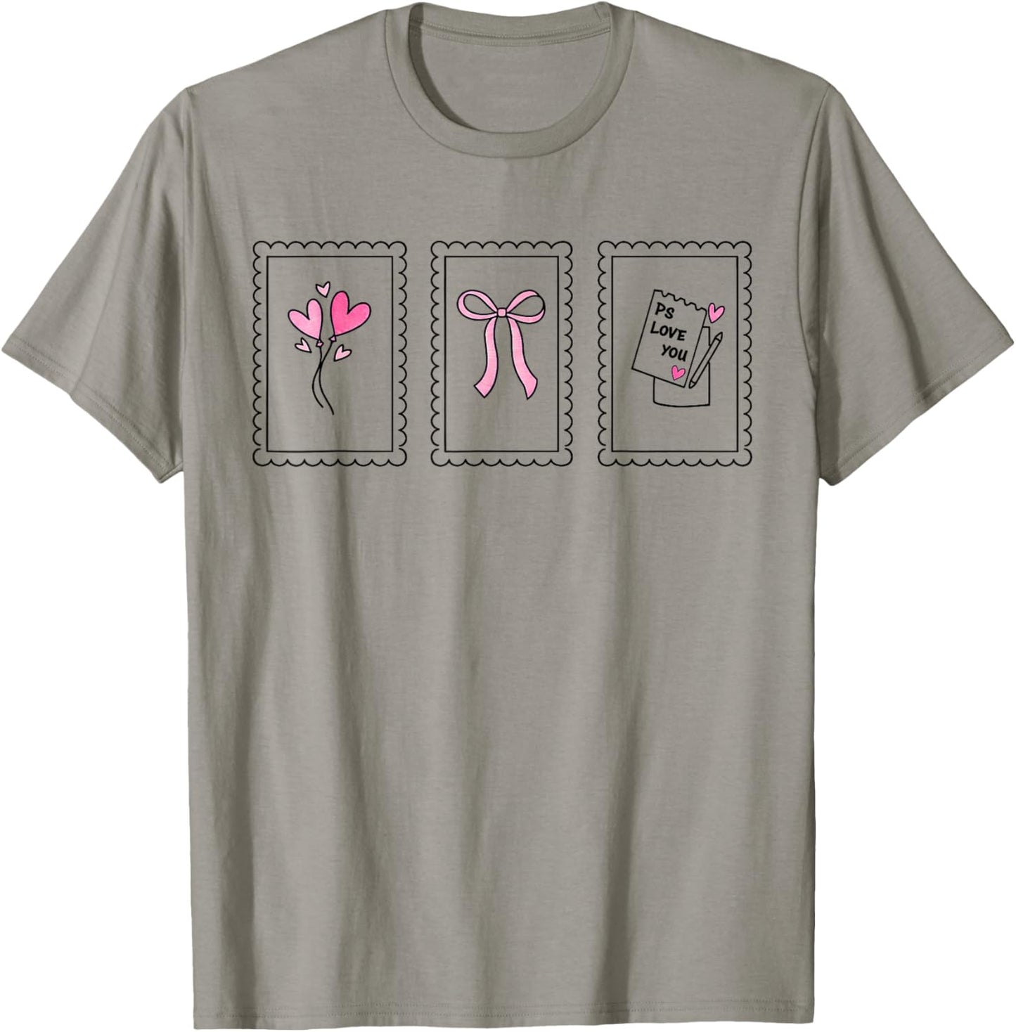 I Love You Day Valentine's Day Purple Heart Women Men Kid T-Shirt - T-Shirt | Sand