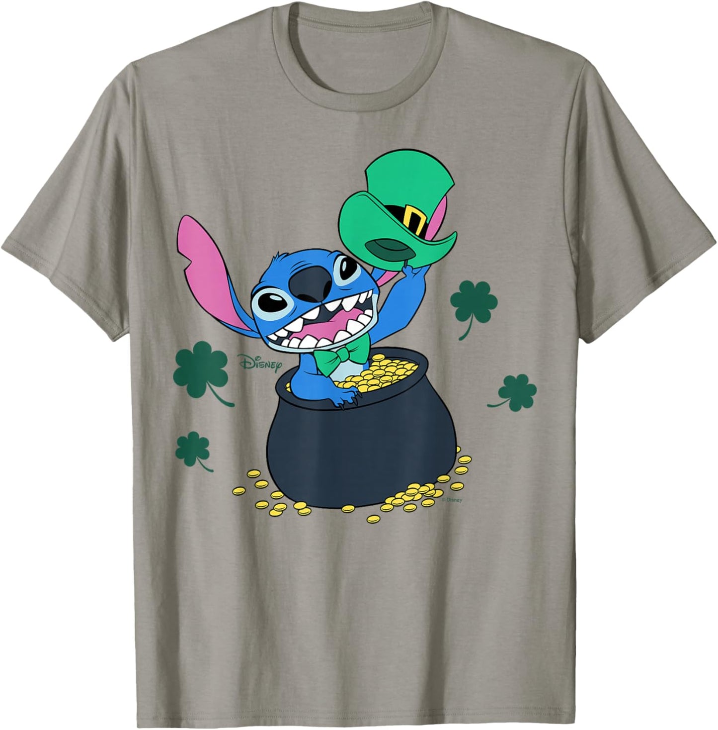 Disney Lilo & Stitch Lucky Leprechaun St Patrick's Day T-Shirt - T-Shirt | Sand