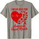 American Heart Disease Awareness Month Ribbon Red Heart T-Shirt - T-Shirt | Sand