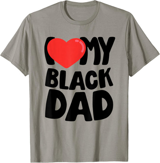 I Love My Black Dad T-Shirt - T-Shirt | Sand
