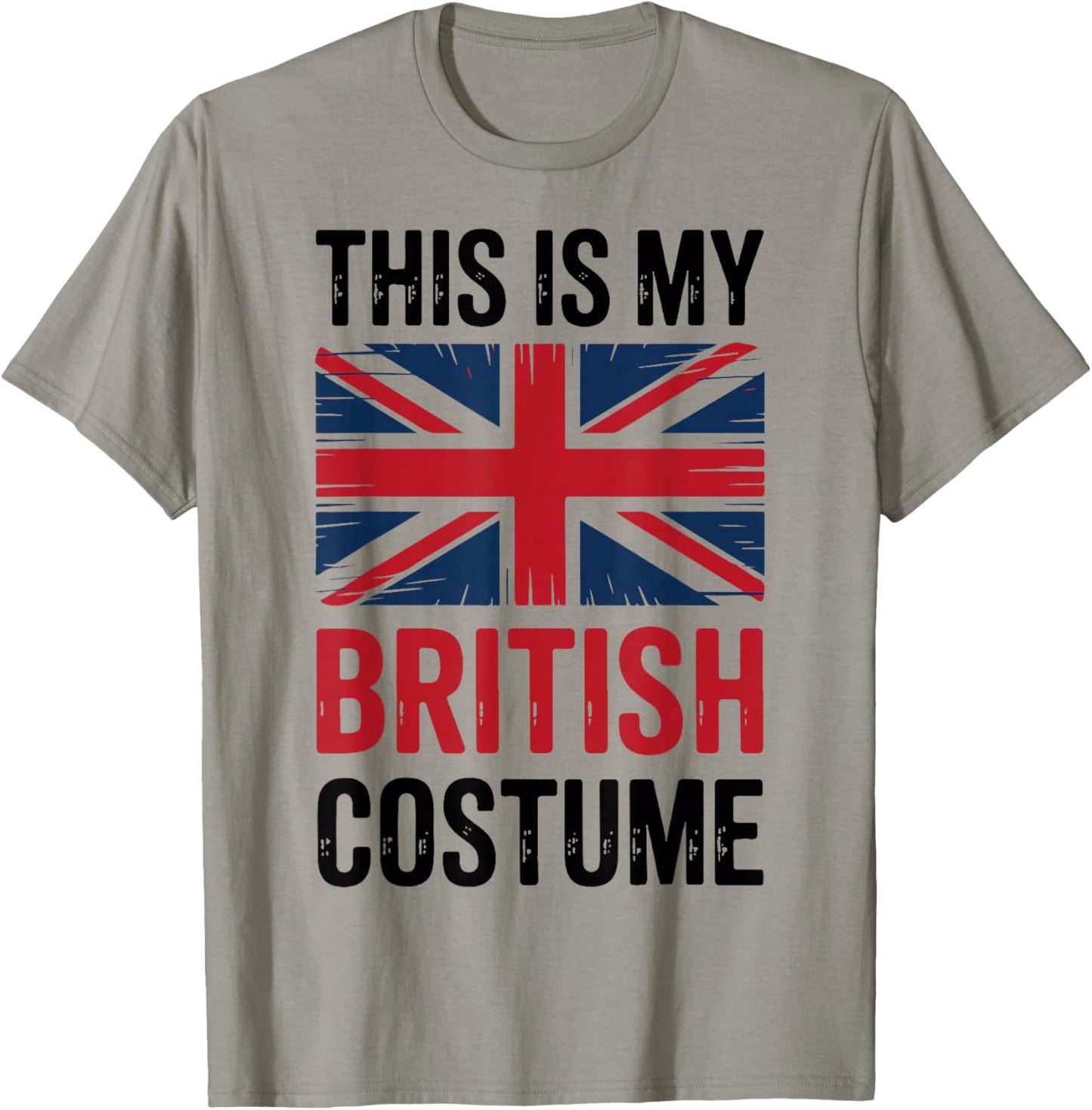 This is My British Costume Patriotic British Flag Halloween T-Shirt - T-Shirt | Sand