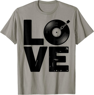 Vinyl Lover Record Collector Turntable Music T-Shirt - T-Shirt | Sand