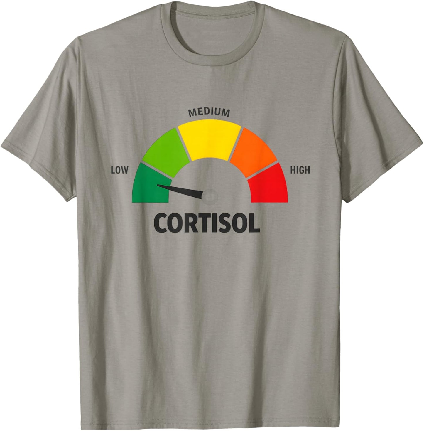 Low Cortisol Levels v Meme T-Shirt - T-Shirt | Sand