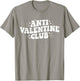 Funny Valentine's Day Friends Group Anti Valentine Club T-Shirt - T-Shirt | Sand