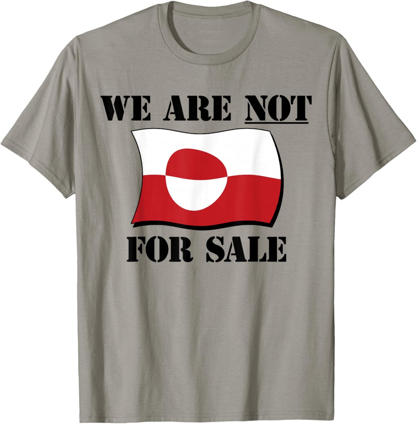 Greenland Not for Sale - Make America Go Away - Anti USA T-Shirt - T-Shirt | Sand