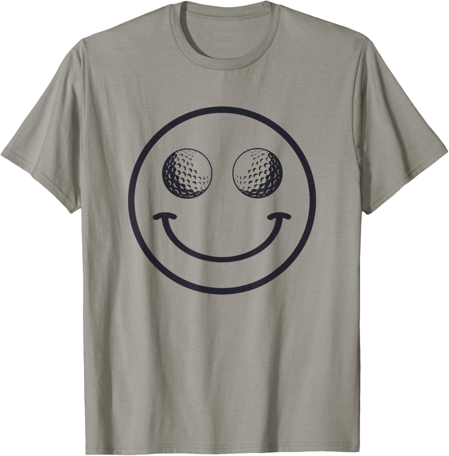 Funny Smile Golf Ball Men Women Cute Player Golfer T-Shirt - T-Shirt | Sand
