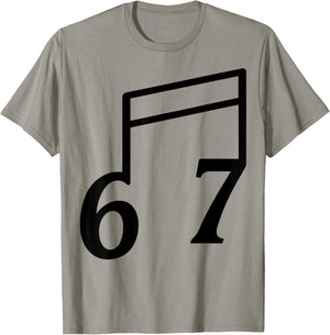 Funny 6 7 Six Seven Meme 67 Music Teacher T-Shirt - T-Shirt | Sand