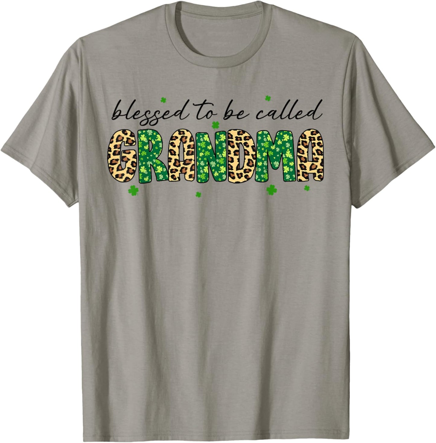 Blessed to Be Called Grandma Matching St Patricks Day T-Shirt - T-Shirt | Sand