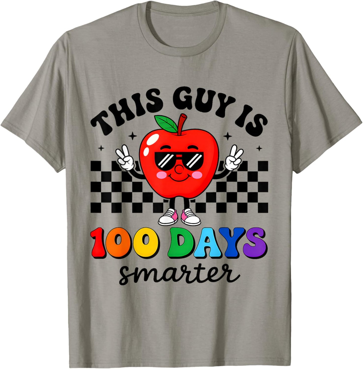 This Guy is 100 Days Smarter 100 Days of School Boys Kids T-Shirt - T-Shirt | Sand