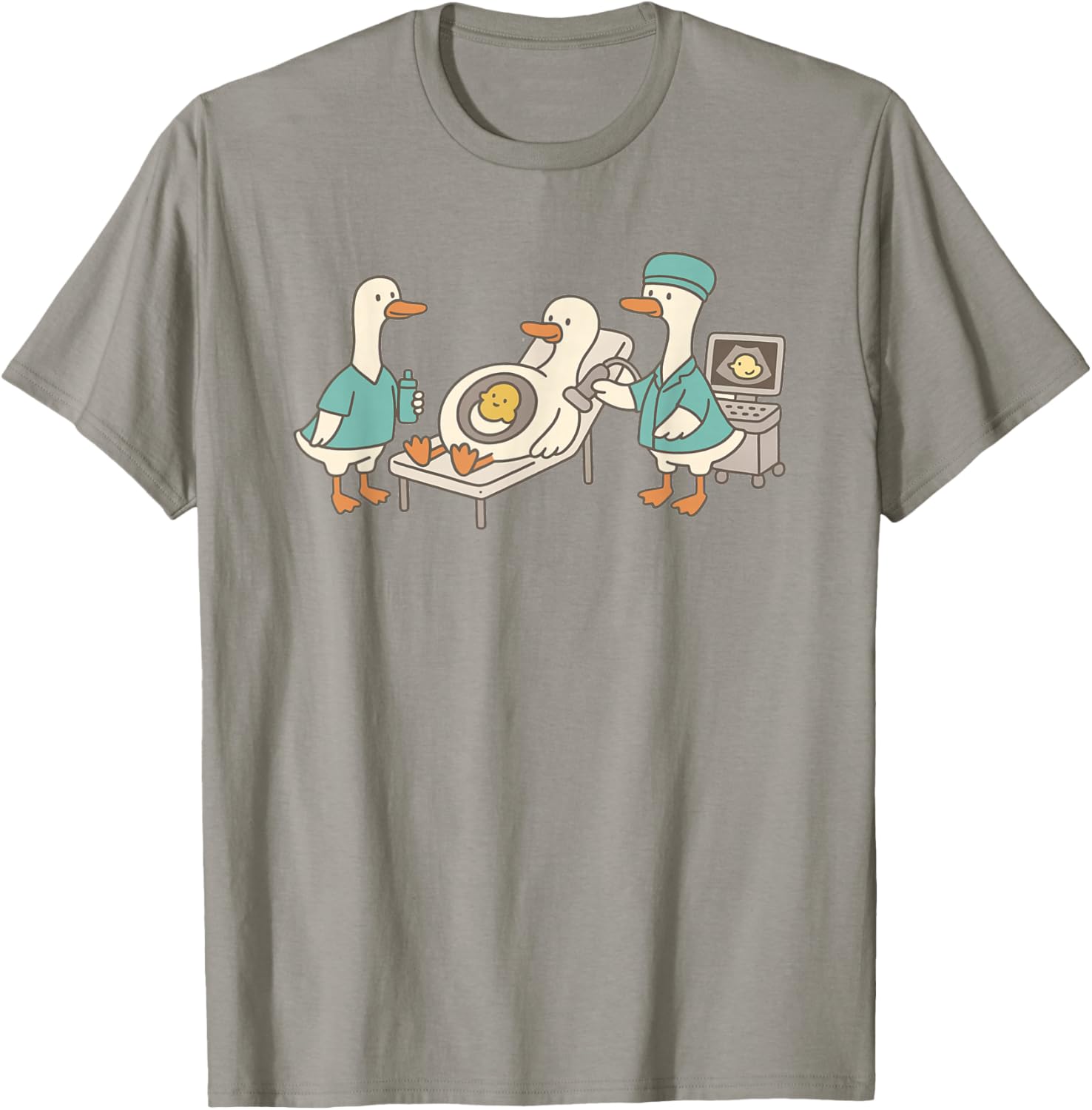 Silly Goose Ultrasound RDMS Sonography Student Graduation T-Shirt - T-Shirt | Sand