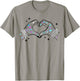 Heart Hands Taylor First Name Girl Retro Groovy 70's 80's T-Shirt - T-Shirt | Sand