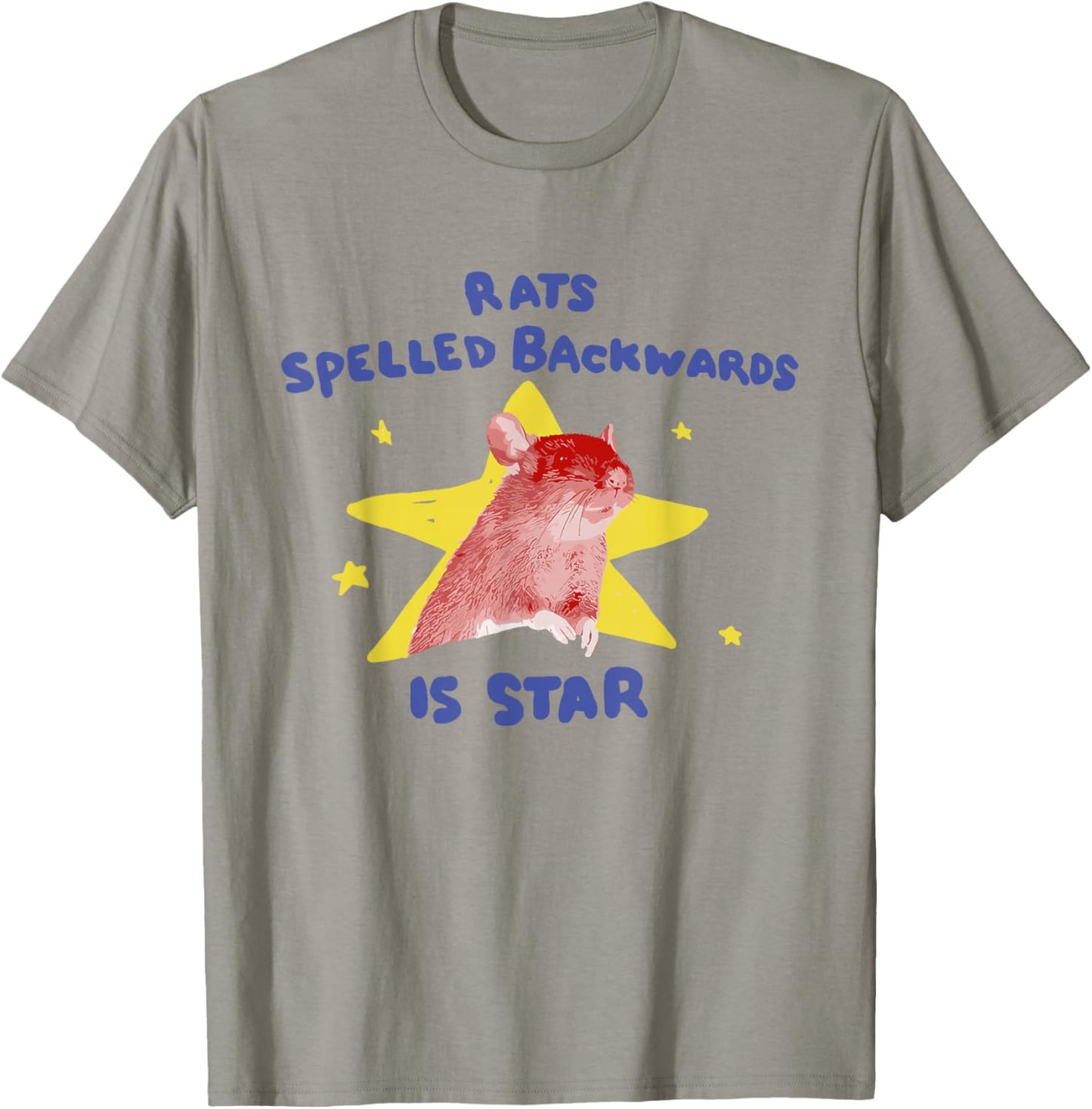 Rats Spelled Backwards is Star Rat Meme Rat Lover Animal T-Shirt - T-Shirt | Sand