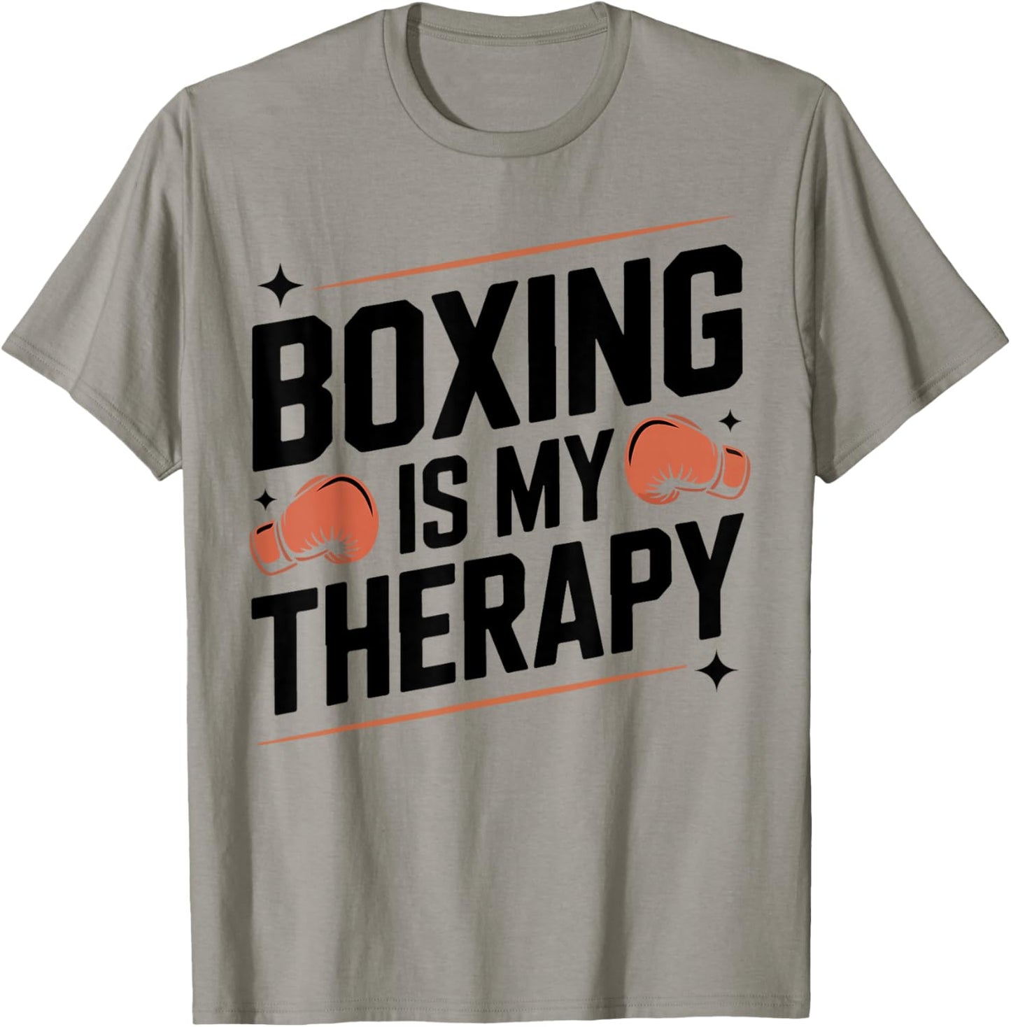 Boxing Boxing is My Therapy T-Shirt - T-Shirt | Sand