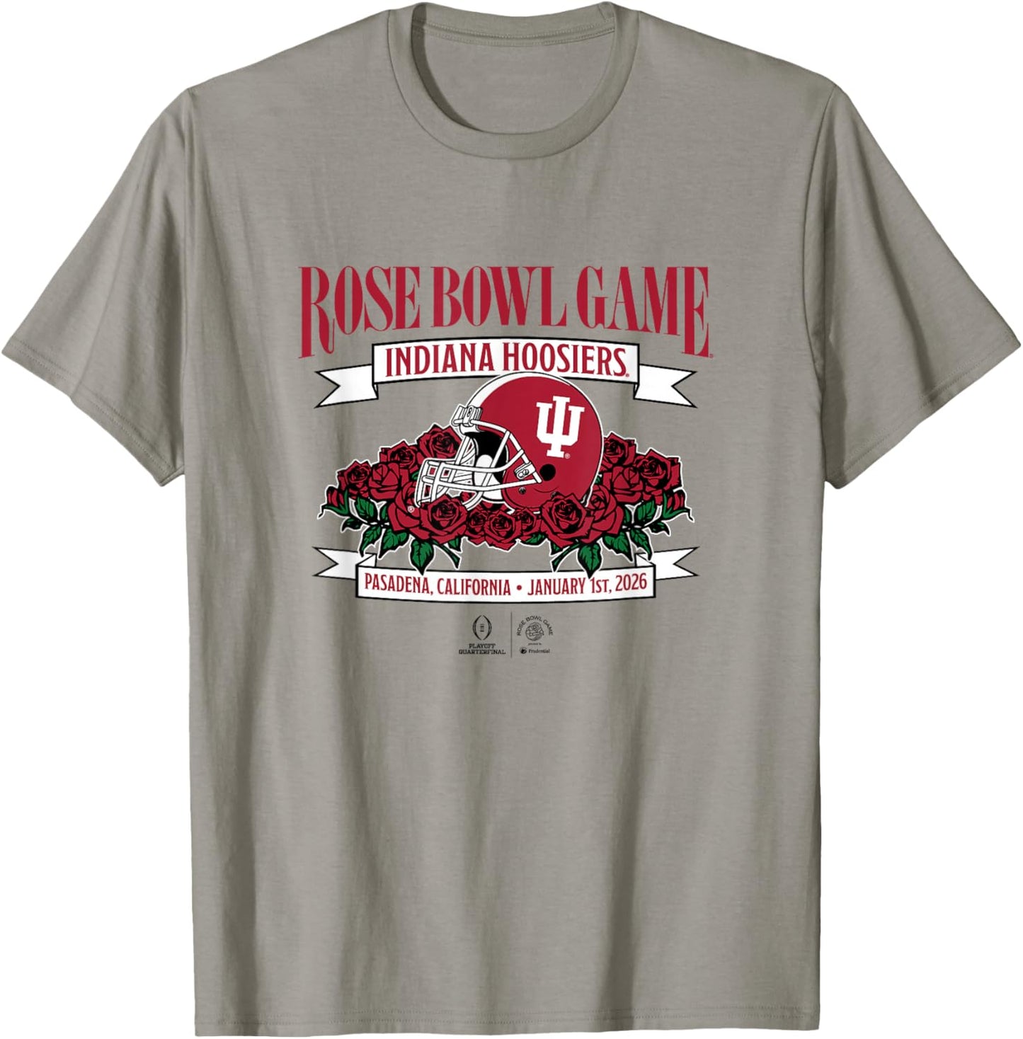 Indiana Hoosiers 2025 College Football Playoff Rose Bowl T-Shirt - T-Shirt | Sand