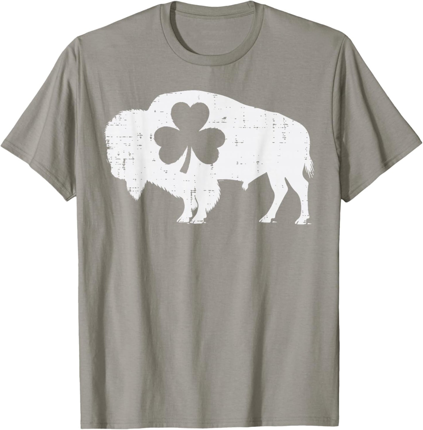 St Patricks Day Buffalo Shamrock Saint Paddys Men Women Kids T-Shirt - T-Shirt | Sand