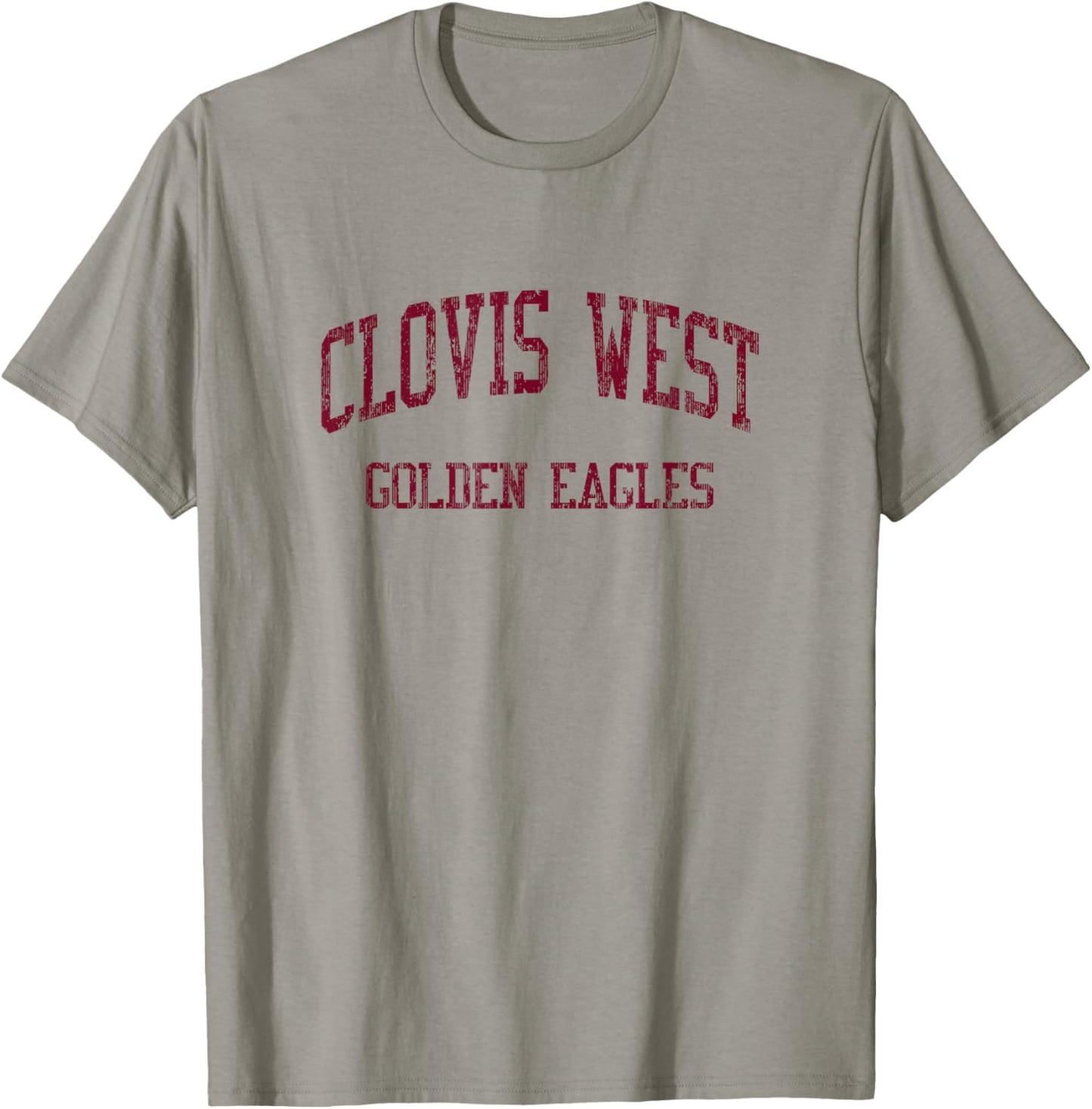 Clovis West High School HS Fresno CA Vintage Sports T-Shirt - T-Shirt | Sand