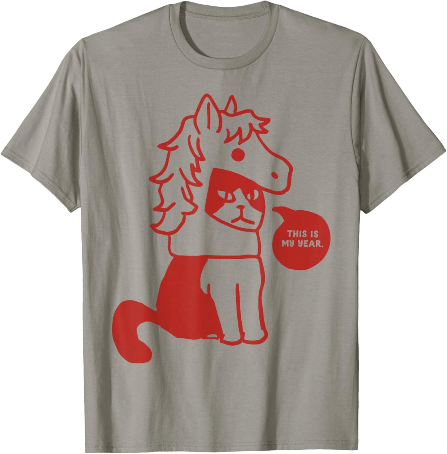 This is My Year Funny Chinese New Year Cat Lover Costume T-Shirt - T-Shirt | Sand