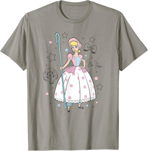 Disney Pixar Toy Story Bo Peep's Signature Portrait T-Shirt - T-Shirt | Sand