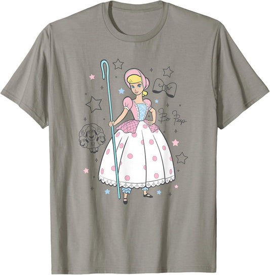 Disney Pixar Toy Story Bo Peep's Signature Portrait T-Shirt - T-Shirt | Sand