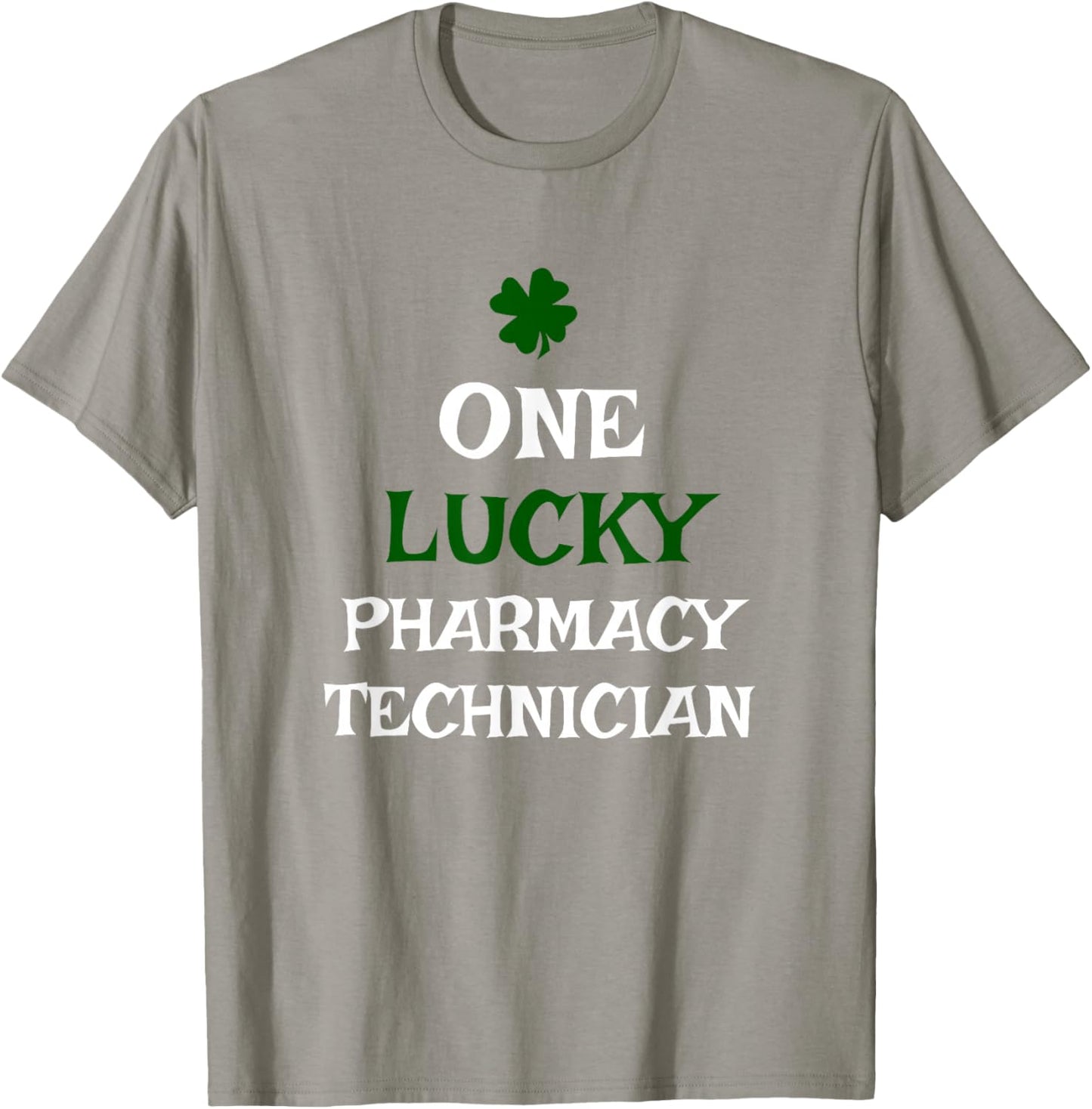 One Lucky Pharmacy Technician St. Patrick's Day Irish Tech T-Shirt - T-Shirt | Sand
