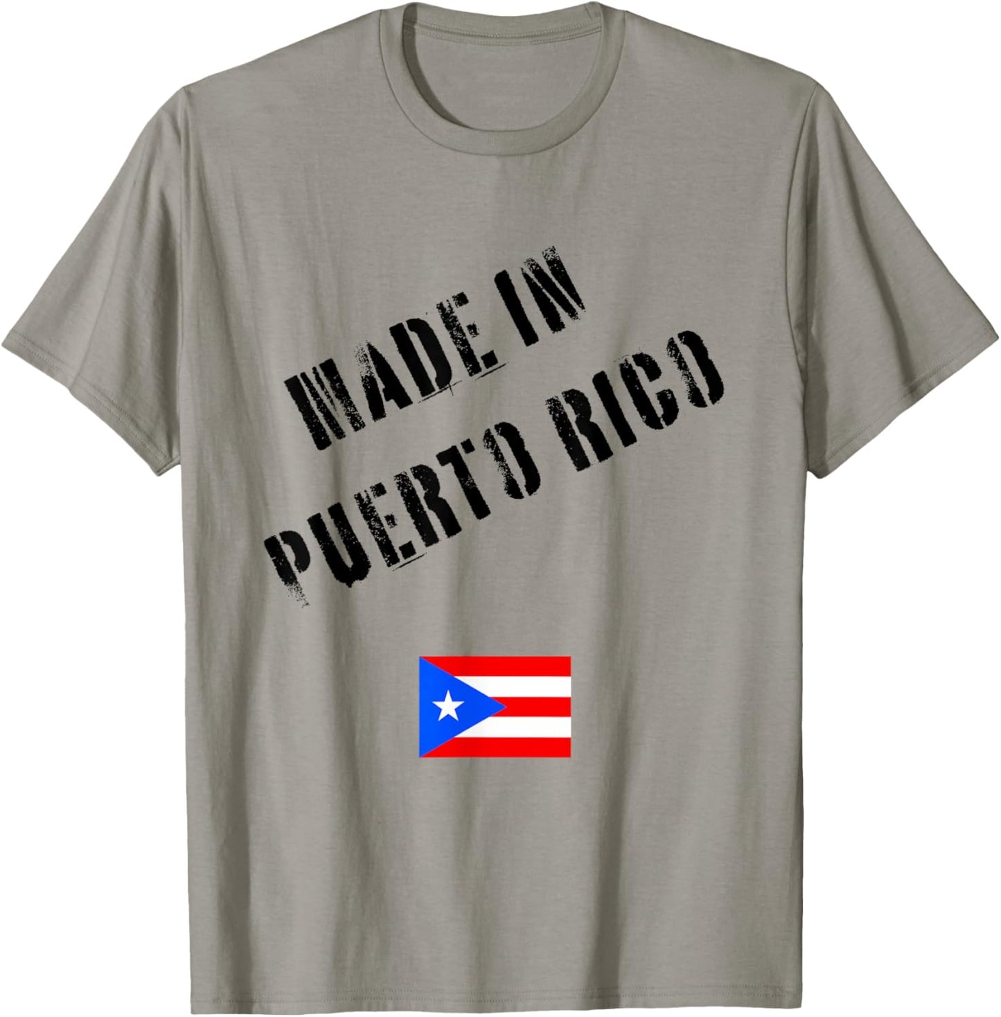 Made in Puerto Rico with Flag Funny T-Shirt - T-Shirt | Sand