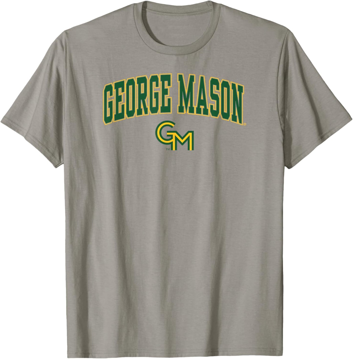 George Mason Patriots Arch Over White Officially Licensed T-Shirt - T-Shirt | Sand