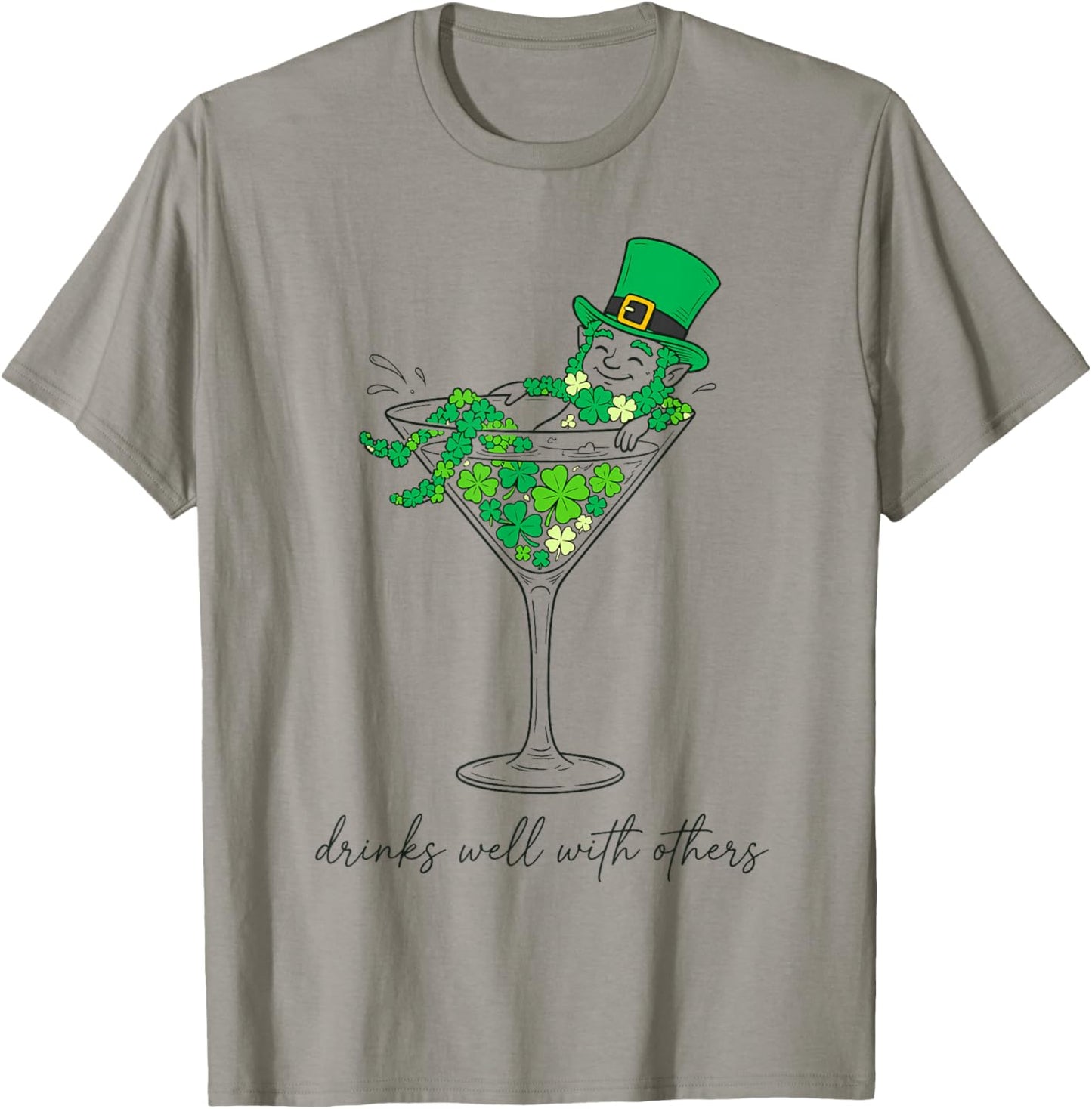 Leprechaun Cocktail Irish Party Funny St Patricks Day Women T-Shirt - T-Shirt | Sand
