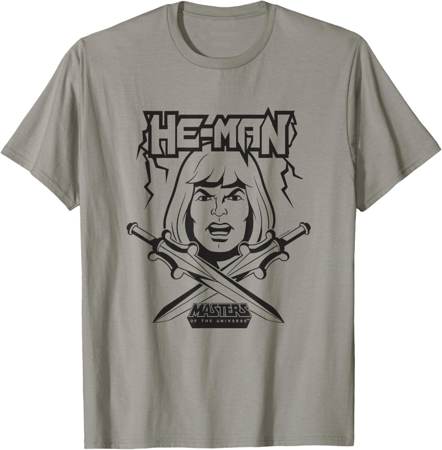 Masters of The Universe He-Man Black and White T-Shirt - T-Shirt | Sand