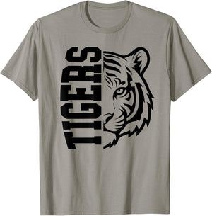 Tigers School Spirit Mascot Tiger Pride Game Day T-Shirt - T-Shirt | Sand