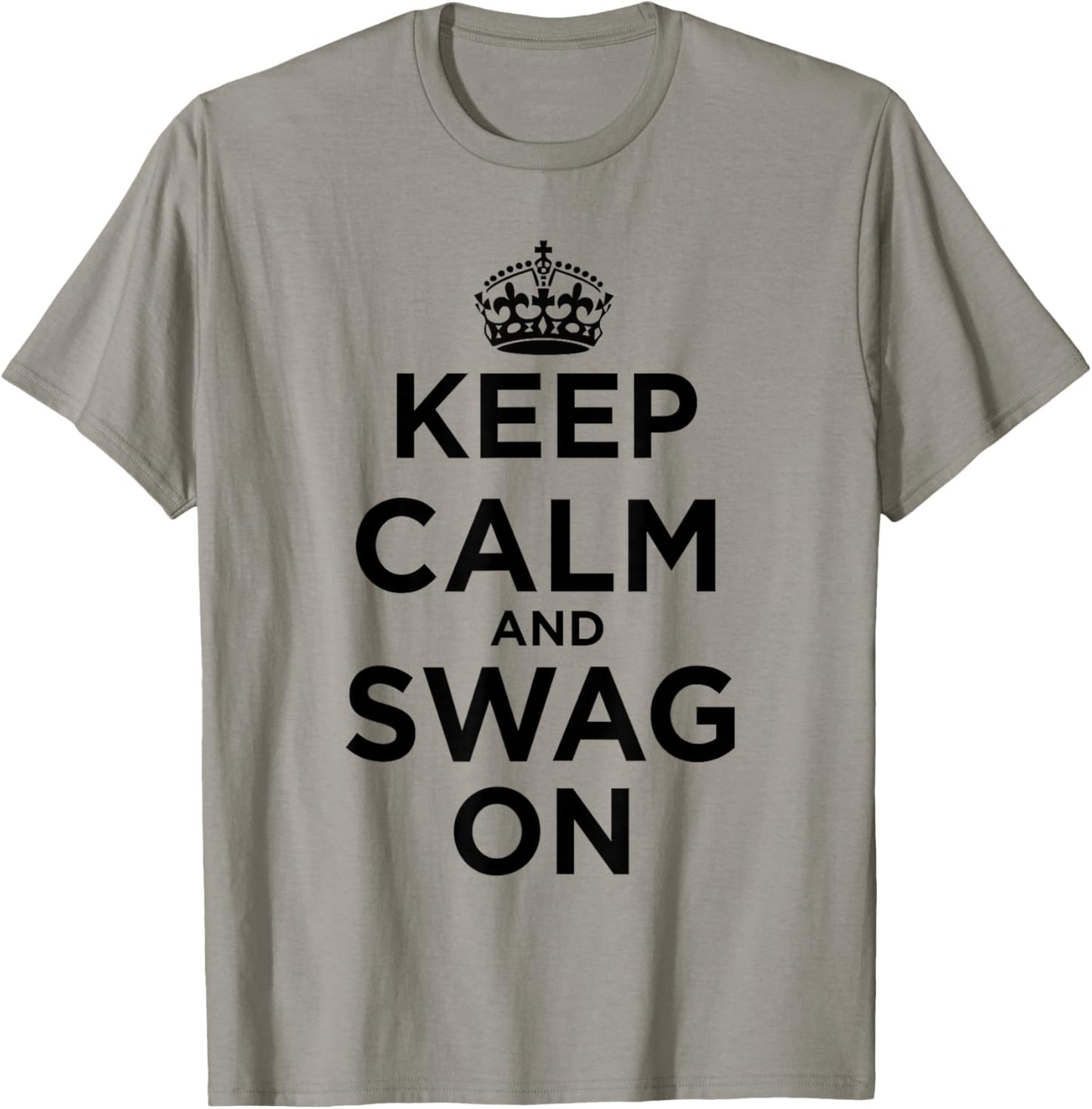 Keep Calm and Swag On Pink T-Shirt - T-Shirt | Sand