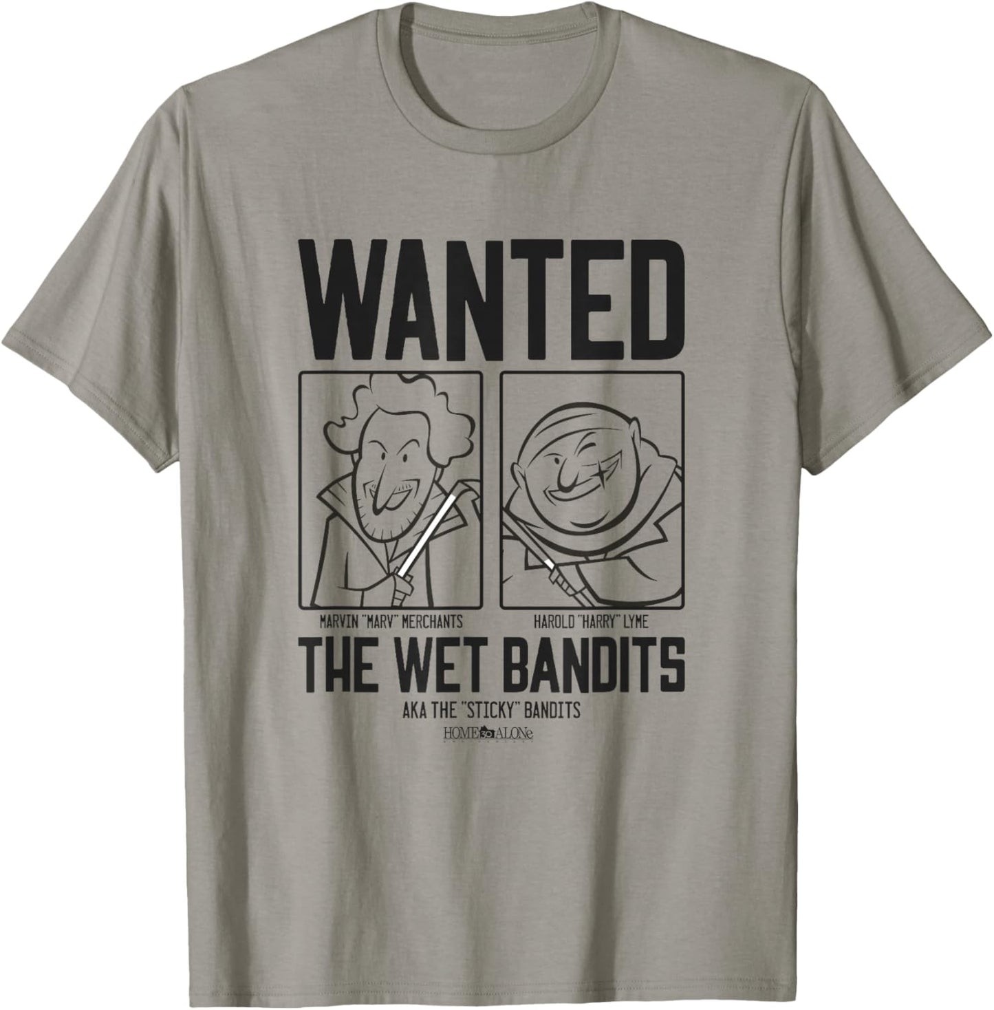 Home Alone Sketch Style Wet Bandits Poster T-Shirt - T-Shirt | Sand