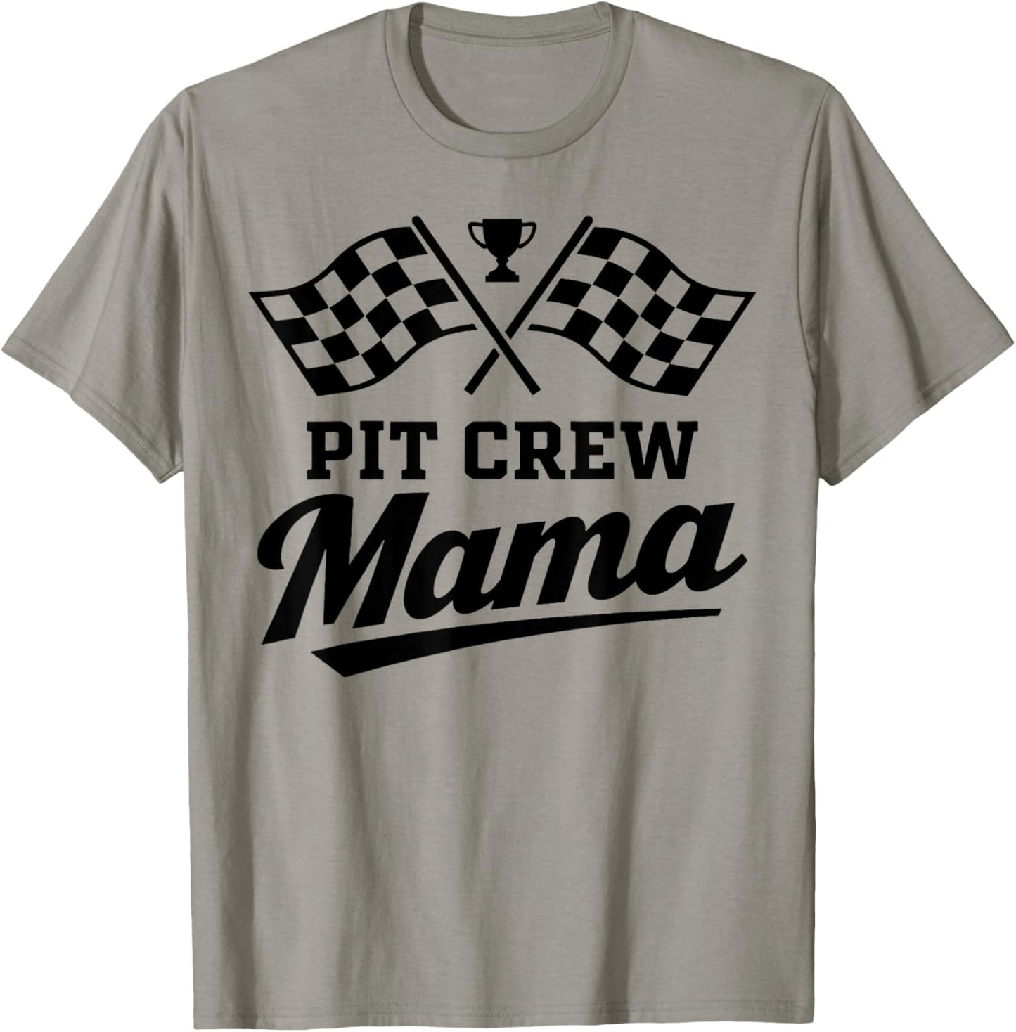 Mama Pit Crew Race Car Birthday Family Matching T-Shirt - T-Shirt | Sand